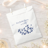 Sachets En Papier Étoiles bleues feuilles luxe douche de mariée roya (Coupé)