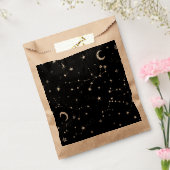 Sachets En Papier étoiles lune céleste constellations noir (Scellé)