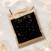 Sachets En Papier étoiles lune céleste constellations noir (Coupé)
