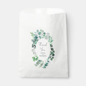 Sachets En Papier Eucalyptus Botanical Greenery Leaves Wedding (Devant)