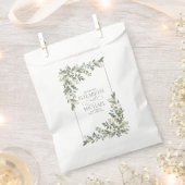 Sachets En Papier Eucalyptus Botanique Sage Mariage vert (Coupé)