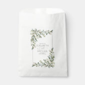 Sachets En Papier Eucalyptus Botanique Sage Mariage vert (Devant)
