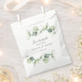 Sachets En Papier Eucalyptus Feuille Mariage de script de verdure (Coupé)