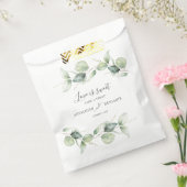 Sachets En Papier Eucalyptus Feuille Mariage de script de verdure (Scellé)