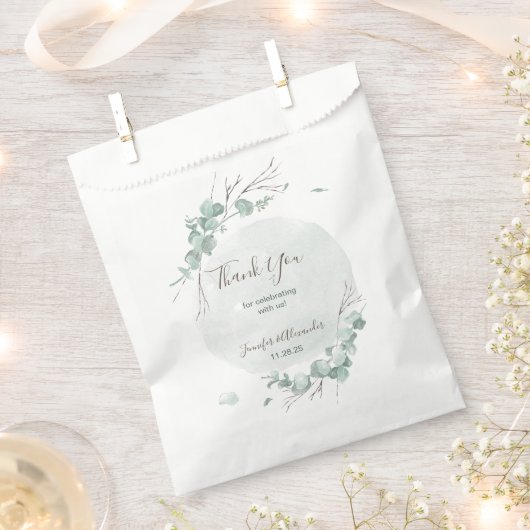 Sachets En Papier Eucalyptus rustique (Coupé)