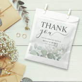 Sachets En Papier Eucalyptus Rustique Mariage aquarelle