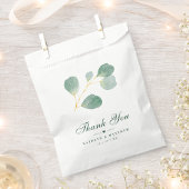 Sachets En Papier Eucalyptus Verdure Moderne Élégant Mariage d'été