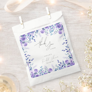 Sachets En Papier Exemple de Fête des mariées de jardin floral viole