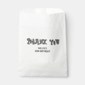 Sachets En Papier Exemple de garçon 13e anniversaire Merci de fête (Devant)
