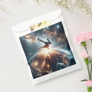 Sachets En Papier Explosion de rupture galactique dans l'espace prof