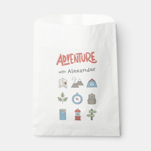 Sachets En Papier Extérieur Aventure Camping Fête Enfants (Devant)