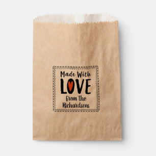 Sachets En Papier Fabriqué avec amour