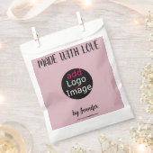 Sachets En Papier Fabriqué Avec Amour Professionnel Logo Personnalis (Coupé)