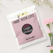 Sachets En Papier Fabriqué Avec Amour Professionnel Logo Personnalis (Scellé)