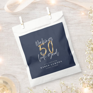 Sachets En Papier Faire paraître 50 belle fête d'anniversaire labe d