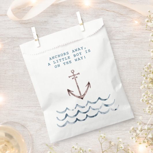Sachets En Papier Faire-part de naissance Nautical Baby Boy (Coupé)