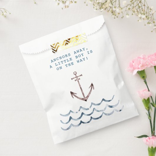 Sachets En Papier Faire-part de naissance Nautical Baby Boy (Scellé)