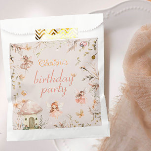 Sachets En Papier Fairy Champagne Cottage Boho Aquarelle Anniversair