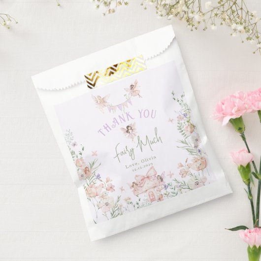 Sachets En Papier Fairy First Birthday Whimsical garden Lilac (Scellé)