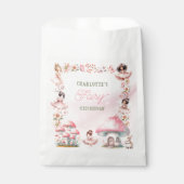 Sachets En Papier Fairy First Mushroom House Pink Birthday (Devant)