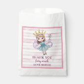 Sachets En Papier Fairy Princess Party Merci rose (Devant)