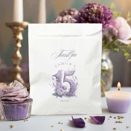 Sachets En Papier Fairytale Garden Quinceanera Lavande/Lilac ID1030