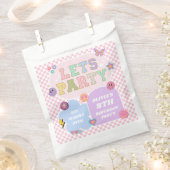 Sachets En Papier Faisons la fête Preppy Varsity Patch Anniversaire (Coupé)