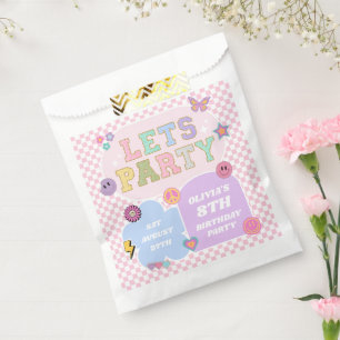 Sachets En Papier Faisons la fête Preppy Varsity Patch Anniversaire