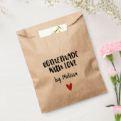 Sachets En Papier Fait maison avec amour Kraft (Scellé)