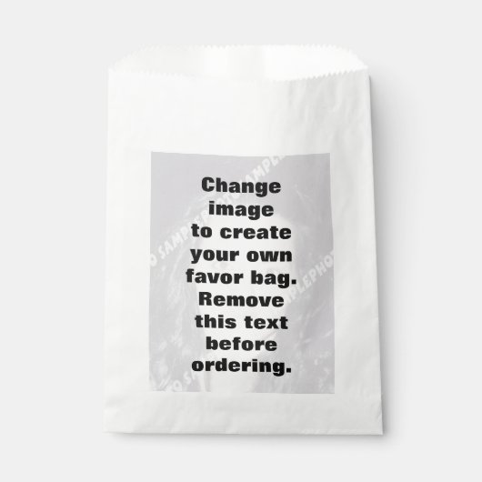 Sachets En Papier Faites votre propre photo modèle personnalisée (Devant)