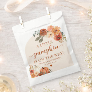 Sachets En Papier Fall A Little Citrouille est en route Baby shower