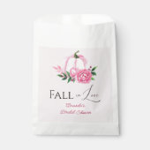 Sachets En Papier Fall Love Blush rose Citrouille Fête des mariées r (Devant)