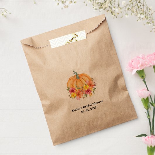 Sachets En Papier Fall Pumpkin Bridal Shower Kraft (Scellé)