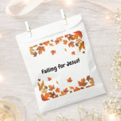 Sachets En Papier Falling for Jesus Custom Treat Bags (Coupé)