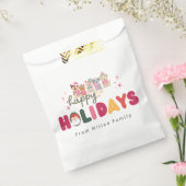 Sachets En Papier Famille moderne de chien mignon de Noël (Scellé)