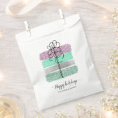 Sachets En Papier Fancy Parties scintillant empilées Cadeaux de Noël (Coupé)