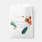 Sachets En Papier Fancy Tropical Flowers Mariage (Devant)