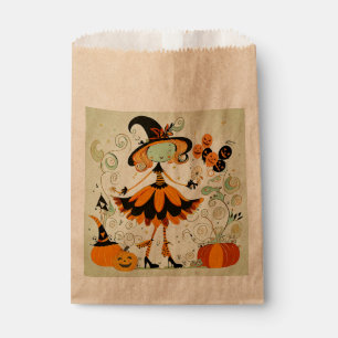 Sachets En Papier fantasque/sorcière/citrouille/automne