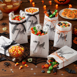 Sachets En Papier Fantôme blanc Boo