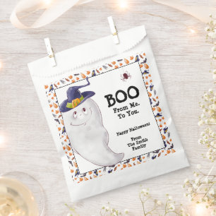 Sachets En Papier Fantôme Personnalisé Joyeux Halloween