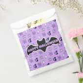 Sachets En Papier Fantôme, toiles d'araignées et chats noirs violet (Scellé)