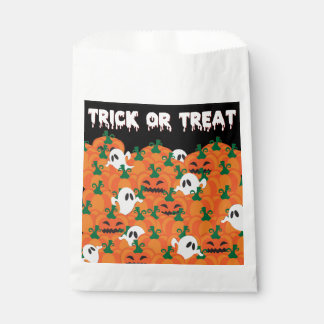 Sachets En Papier Fantômes d'Halloween Patch de citrouille hantée