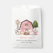 Sachets En Papier Farm Animals, Cute Animals, Barn, First Birthday (Devant)