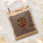 Sachets En Papier Farmhouse Windmill Mariage rustique (Coupé)