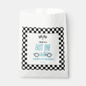 Sachets En Papier Fast One Blue Race Car 1ère fête d'anniversaire (Devant)