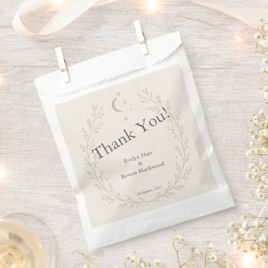 Sachets En Papier Faveur de Mariage Céleste (Coupé)