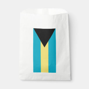 Sachets En Papier Favoriser le sac avec le drapeau des Bahamas