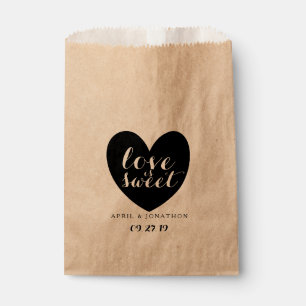 Sachets En Papier Favoriser le sac - L'amour est doux