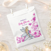 Sachets En Papier Fée de la douche de bébé Princesse Rose Cœurs Mode (Coupé)