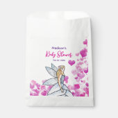 Sachets En Papier Fée de la douche de bébé Princesse Rose Cœurs Mode (Devant)